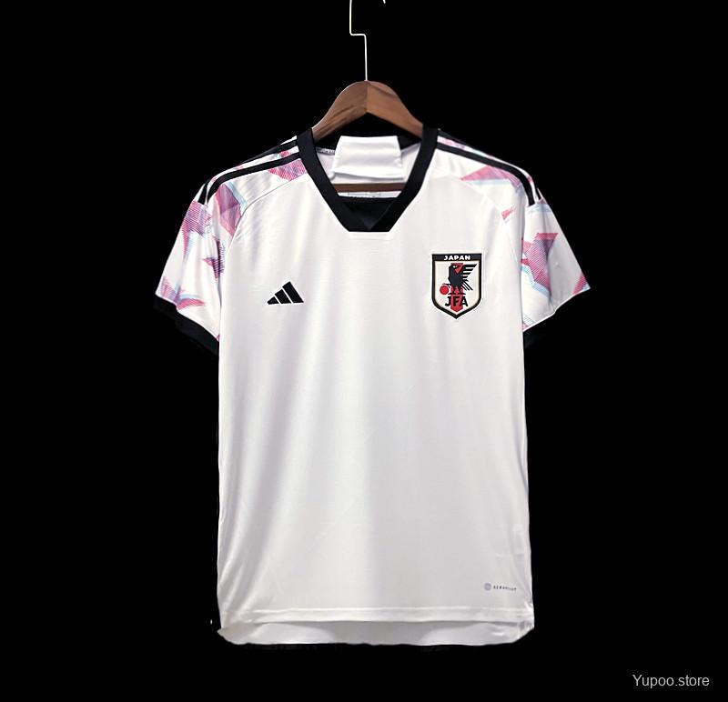 Camiseta de fútbol Japón 2022 VISITANTE MANGA CORTA VERSION FAN